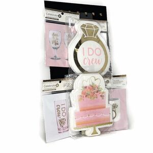 Celebrate It Bridal Napkins Vinyl Stickers Lot